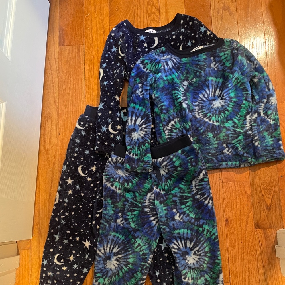 Lands' End Fleece Pajama Lot Size 6